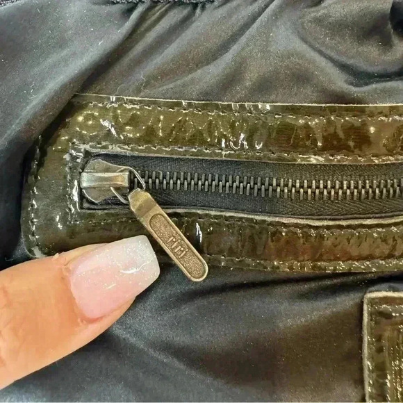 VINTAGE HERVE LEGER bandage clutch bag rainbow stripe 80s - Picture 4 of 7